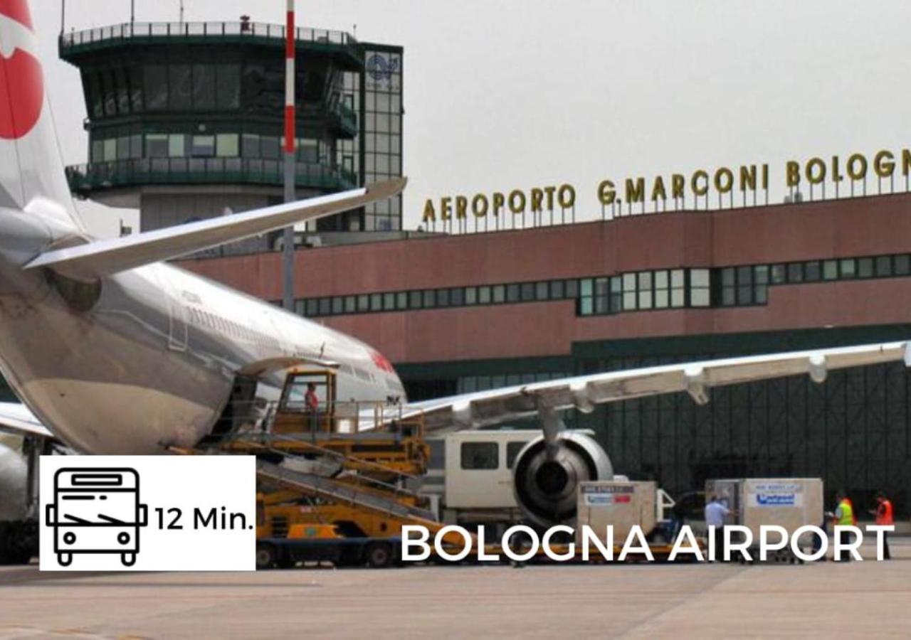 Sky Loft Airport - Modern Apt 1St Floor Bologna Exterior photo